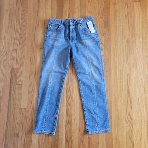 AG Jeans Isabelle High-Rise Straight Crop Jeans - Picture 2 of 12